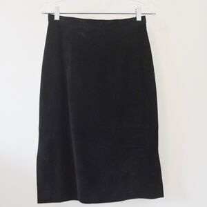 Genuine Danier black suede skirt - US size 6 (4)
